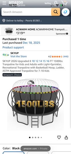 12 foot trampoline
