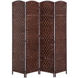 Room Divider 4 Panel, 6FT Tall Folding Privacy Screen