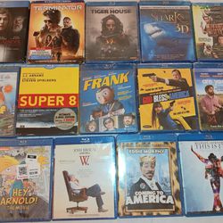 BLU-RAY and DVD MOVIES $3 EACH