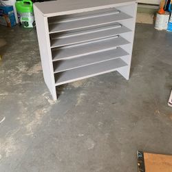 Gray Wooden Shelf