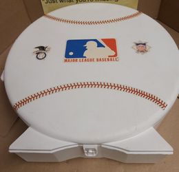 Vintage MLB Baseball Shaped Card Holder Carry Case SKILCRAFT 1980’s
