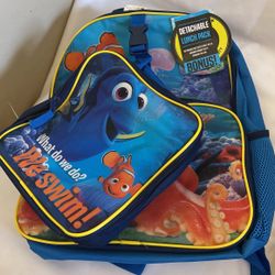 Finding Nemo Backpack Lunch Pack Bag Mochila
