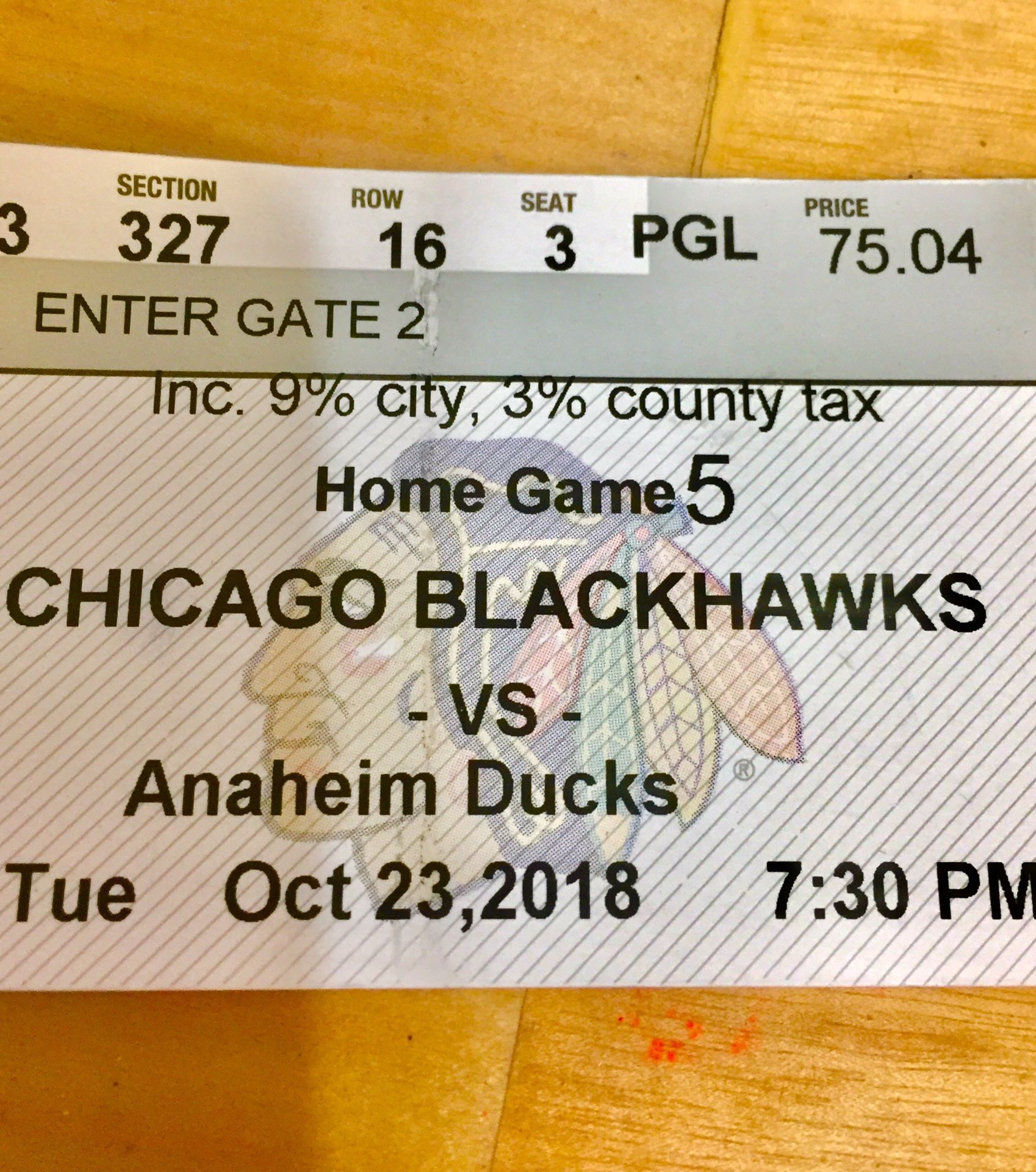 8 BLACKHAWKS Tickets: Tues, 10/23-$20ea