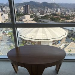 Ash Wood Modern Coffee Table 