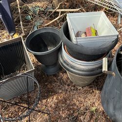 Planters and stand for the planters