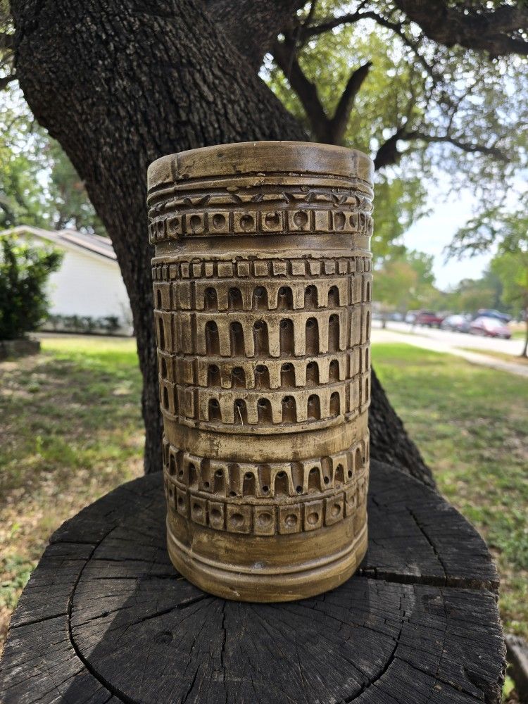 11 antique ancient Roman architecture colosseum tall planter pots