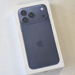 Deep Blue iPhone 17 Pro Max for at&t cricket Lycamobile Boost Mobile H2O Wireless with Warranty from Apple