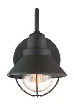 Quoizel Cape Cod Black Hardwired Outdoor Wall Light