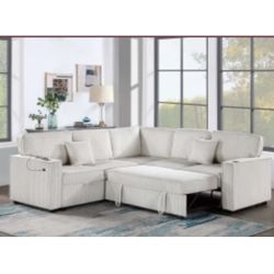 Sectional With Ottoman Brand Set 