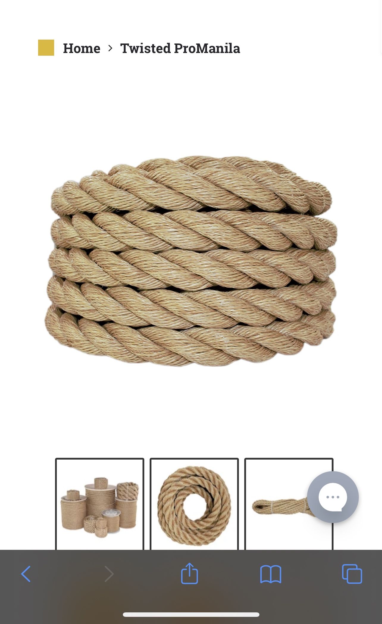 Twisted Rope. 25ft