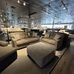 Brown Sofa And Loveseat