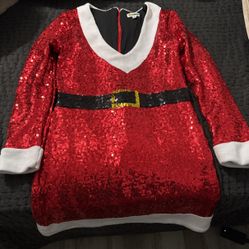 Tipsy Elves Women's Christmas Scoop Neck Sequin Dresses - Fun Festive Holiday Sequin Dress for Women