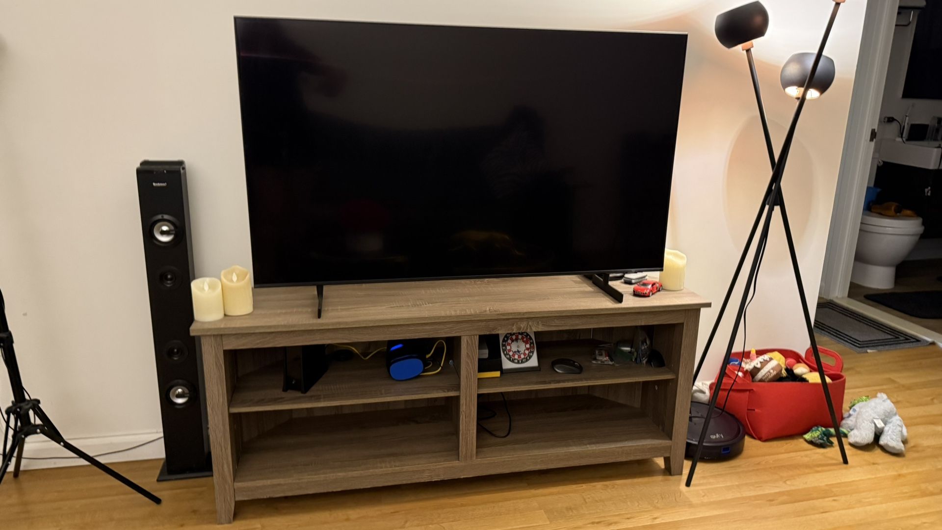 Shelf & Matching TV Stand, $250!