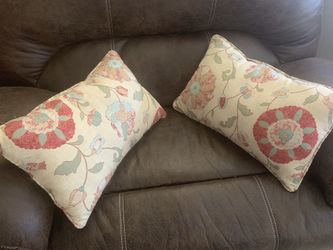 Two decorative pillows
