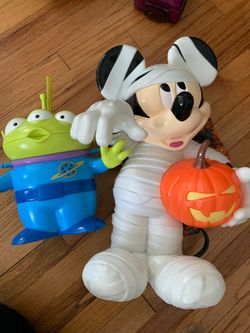 Disney Halloween Mickey Mummy Figure & Toy Story Alien Toy