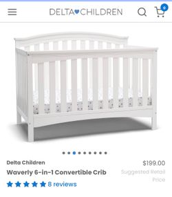 Brand new still in box baby 6 in 1 crib. Delta Children crib