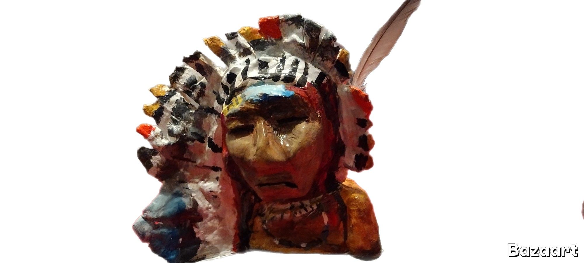 Indian Tribe Air Dry Clay Pottery Home Decor