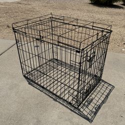 Wire Small Dog Cage (LxWxH): 25” x 18” x 20”