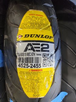 Dunlop Motorcycle Tires 130/60/19