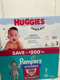 New Diapers Pampers & Huggies