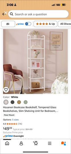 Bookshelf Bookcase tempered glass