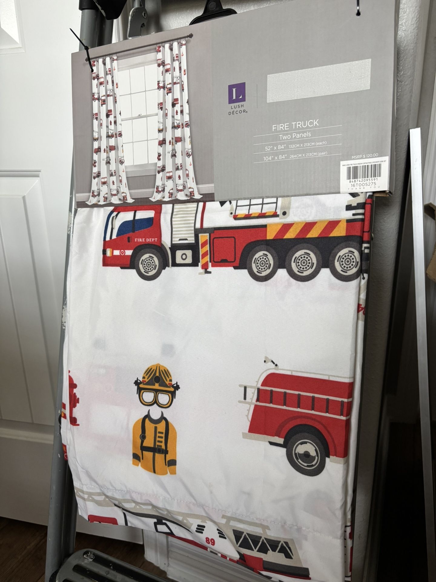 Fire truck window Curtains