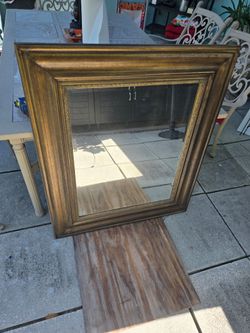 Mirror, custom frame, 36" x 42" Excellent Condition
