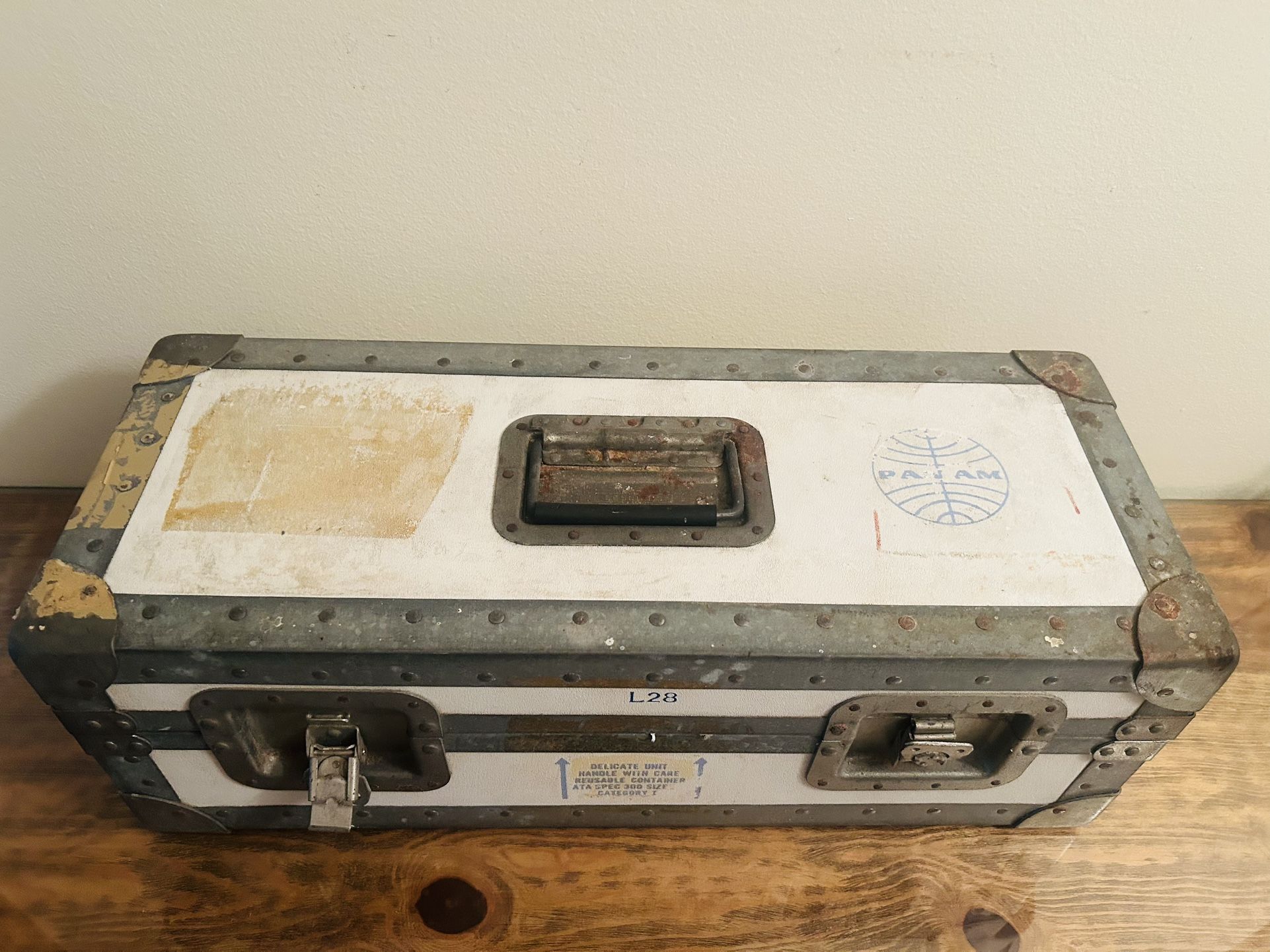 Vintage 1970's (Heavy) Pan Am Airlines Cargo Box