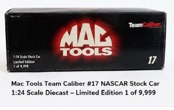Mac Tools Team Caliber #17 NASCAR Diecast 1:24