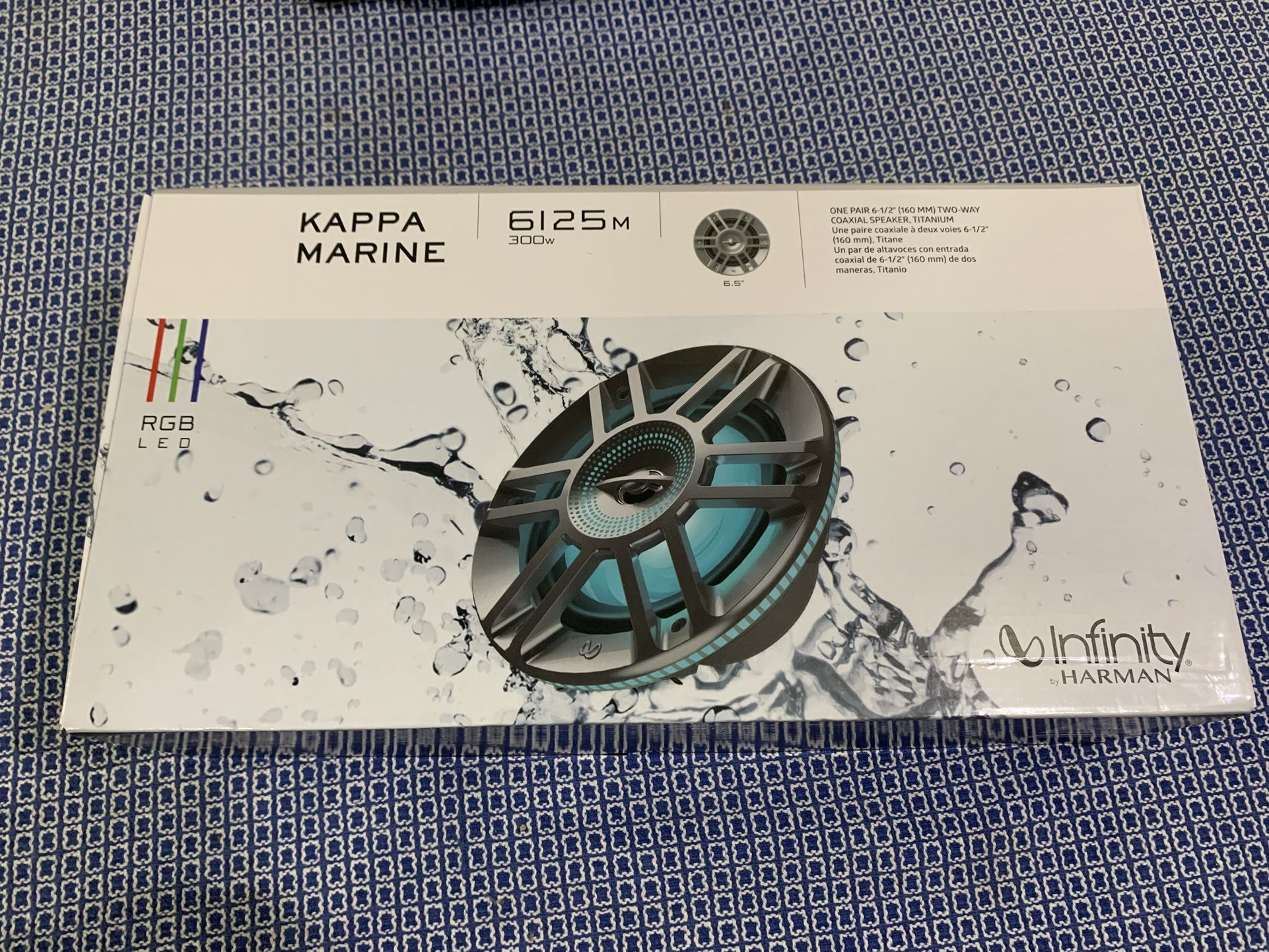 NEW Pair Infinity Kappa Marine 6125M 6.5" 2-way Marine Speakers w/ RGB LED’s ( Sold In Pairs $100 Per Pair)