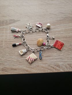 Avon 125th Anniversary Charm Colorful Enamel Bracelet