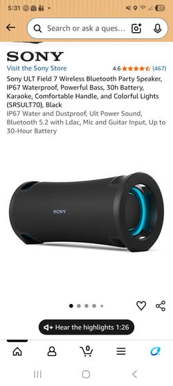 Sony ULT Field 7 Speaker