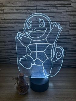 ✨ Squirtle Pokemon 3D LED Lamp | Custom Room Decor & Perfect for a Gift 🎁