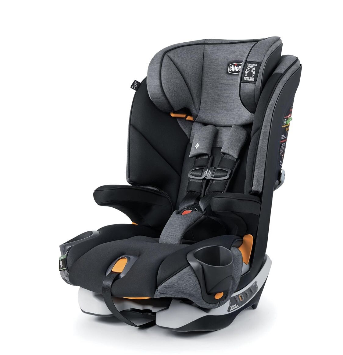 Chicco MyFit® ClearTex® Harness + Booster Car Seat 5-Point Harness Shadow/Black Open box item is new! The Chicco MyFit® ClearTex® Harness + Booster