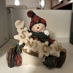 Antique Snowman Figurine