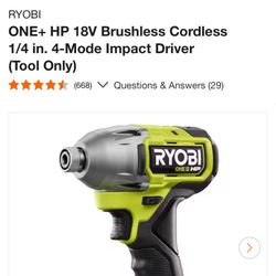 Impact drill ryobi