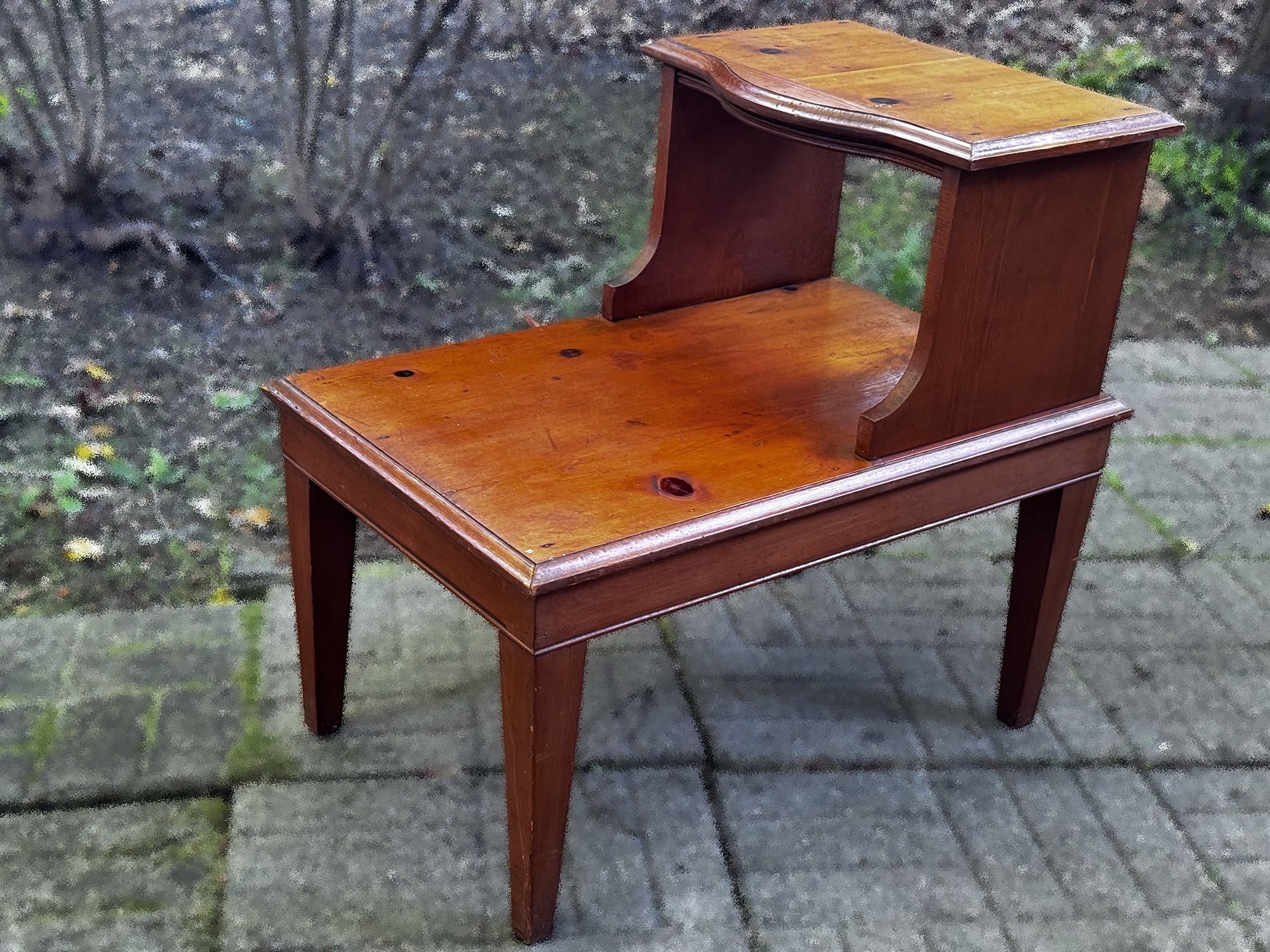 Mid Century Modern Side Table - Pine
