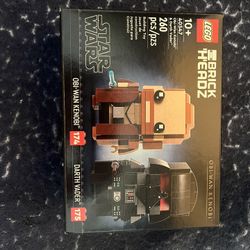 Lego Brick Headz Darth Vader And Obi-Wan Kenobi