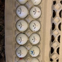 Used Callaway Chrome Soft golf balls