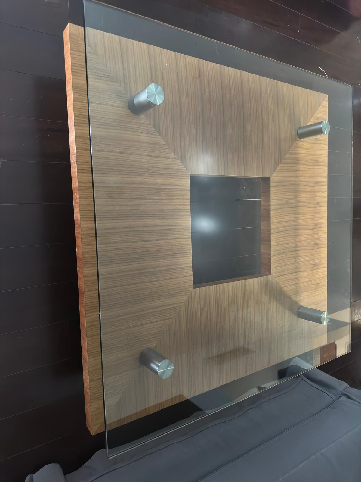 Crate & Barrel Center Glass Table