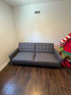 Grey futon