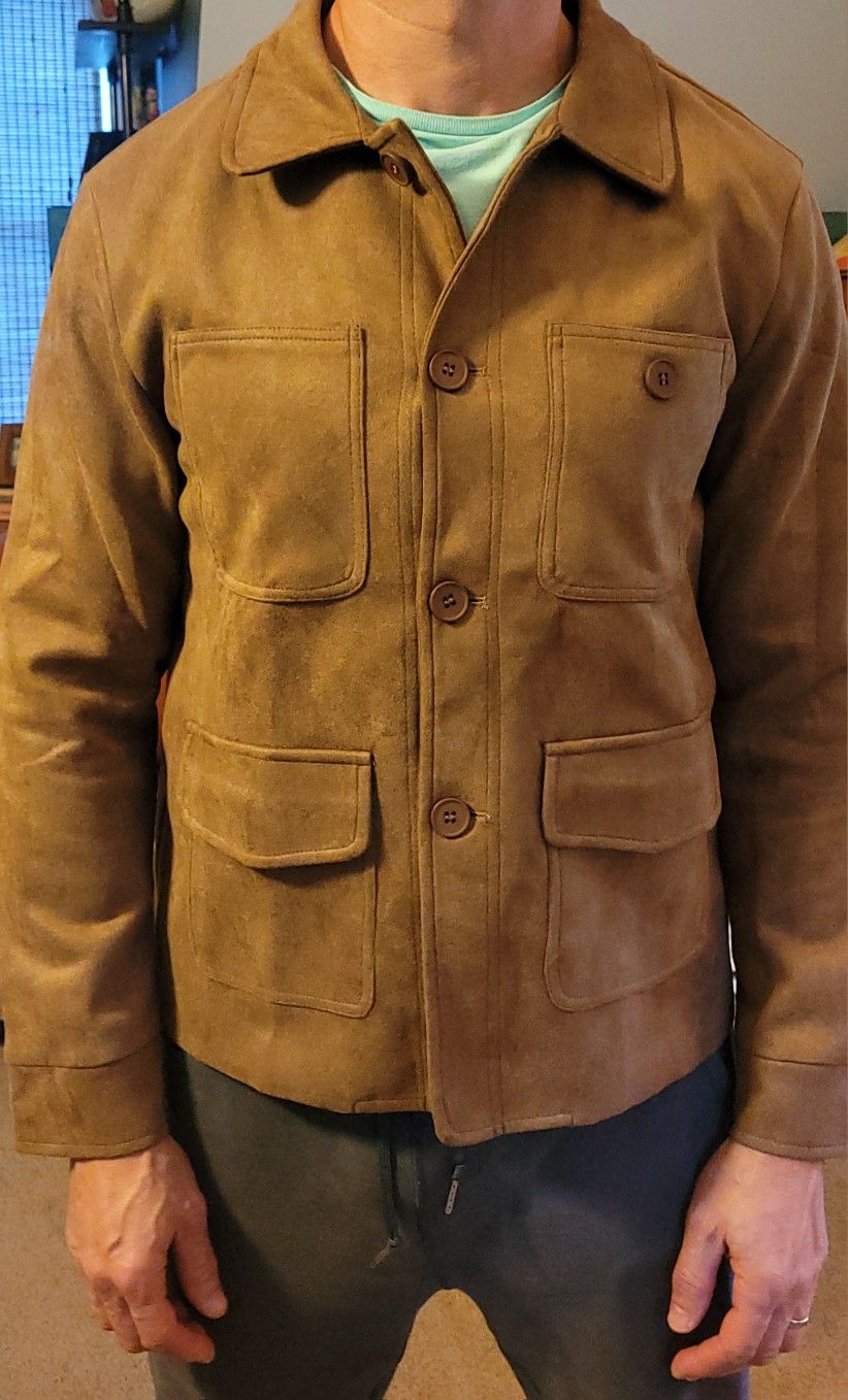 Faux Suede Jacket. Size Large. Brand New 