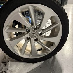 Acura ILX Rims With Blizzak WS90 Winter Tires X4