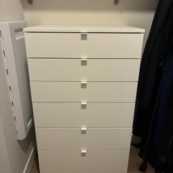 White 6 Draw Dresser 
