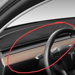 2018 Tesla Model 3 Stock Dash Board Cover
