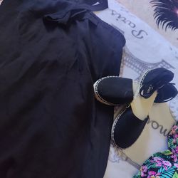 Cute Halter Top Summer Dress & Shoes