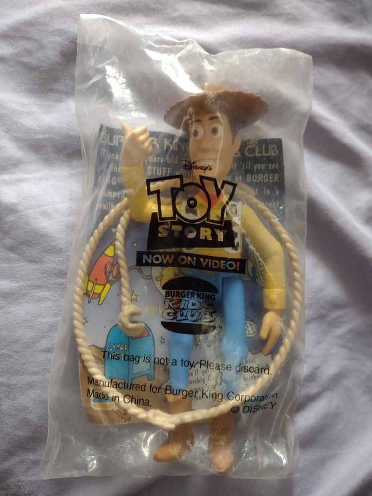 1995 Original Toy Story Movie Woody Figure Burger King Kids Club Toy