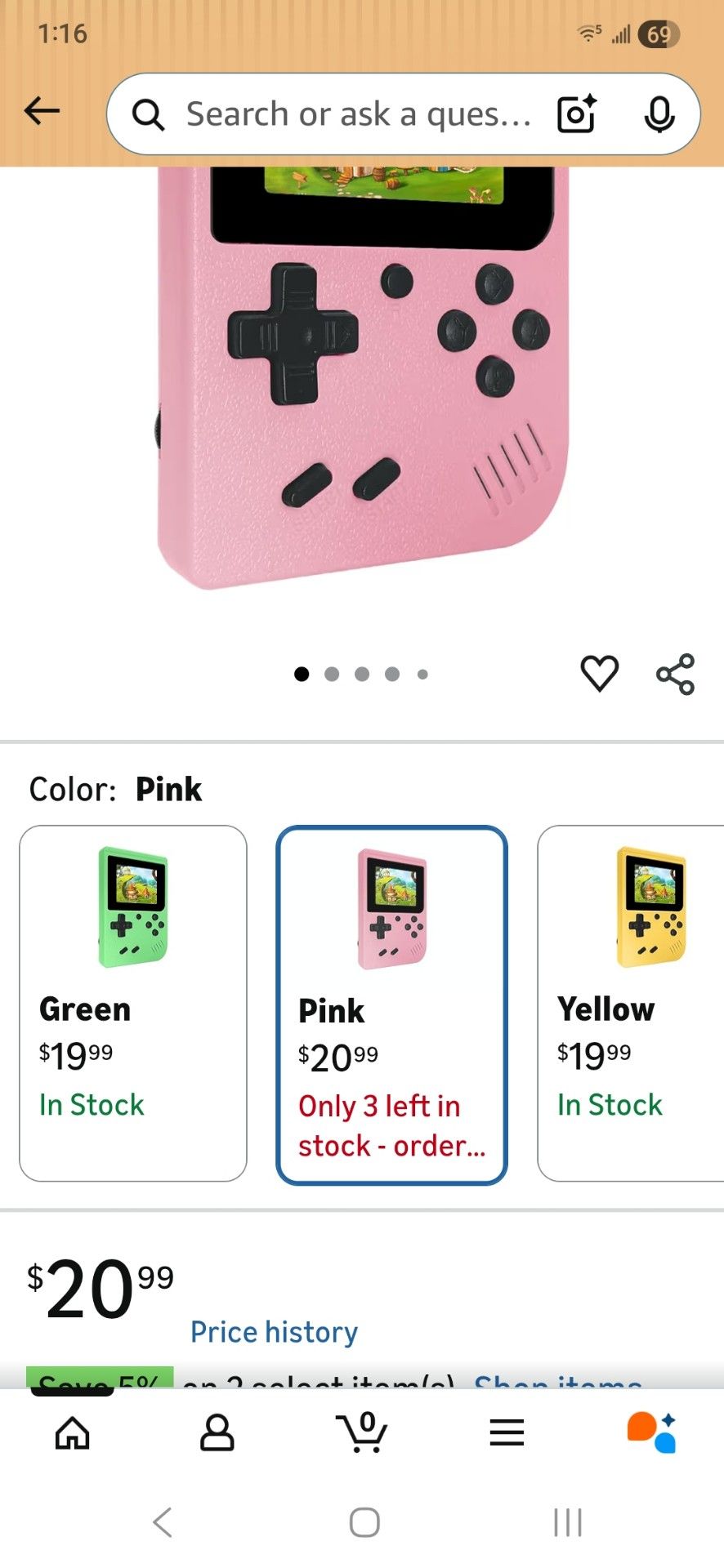 Gamebox Plus pink