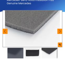 Mercedes Benz Hood Insulation 