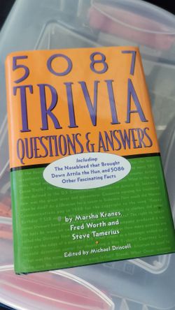 5087 Trivia Questions & Answers Hardcover Book